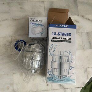 SITAFL 18-Stage Shower Filter plus Extra Cartridge - 2 Pack NEW in BOX